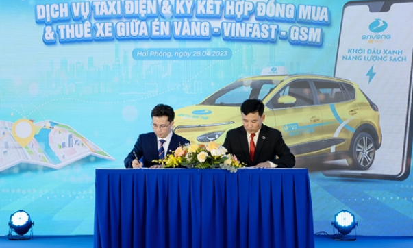 Én Vàng mua và thuê 150 xe ô tô điện VinFast, ra mắt dịch vụ taxi điện đầu tiên tại Hải Phòng