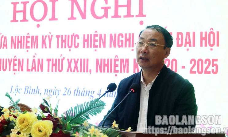 Bình: Sơ kết giữa nhiệm kỳ thực hiện Nghị quyết Đại hội Đảng bộ huyện lần thứ XXIII, nhiệm kỳ 2020-2025