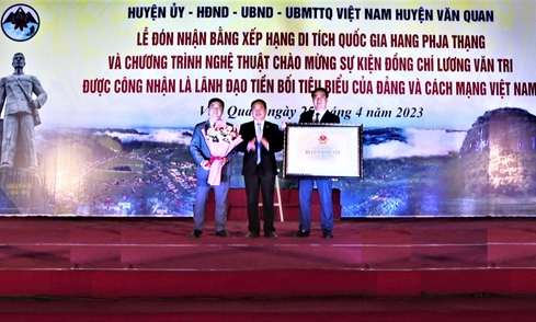 trình nghệ thuật chào mừng sự kiện đồng chí Lương Văn Tri được công nhận là lãnh đạo tiền bối tiêu biểu của