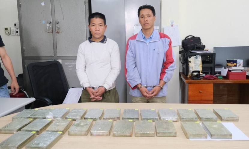 Phá chuyên án ma túy, thu giữ 24 bánh heroin