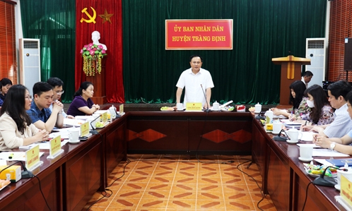 Lãnh đạo UBND tỉnh kiểm tra tại huyện Tràng Định
