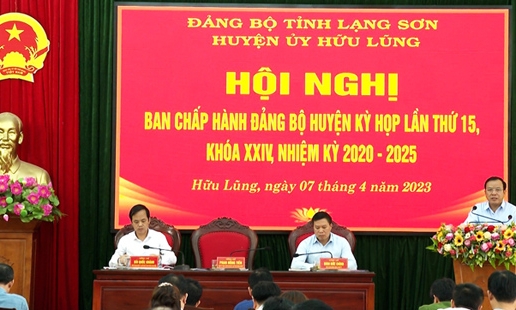 Ban Chấp hành Đảng bộ huyện Hữu Lũng triển khai nhiệm vụ quý II/2023