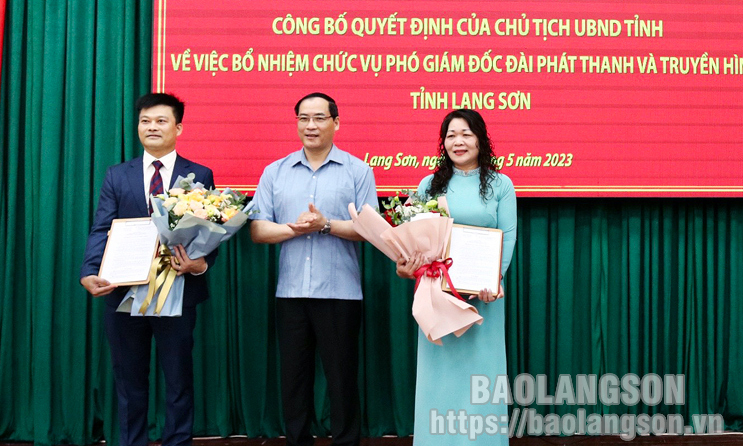 Đài Phát thanh và Truyền hình tỉnh có hai tân phó giám đốc