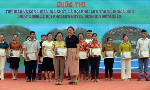 Ban Quản lý Công viên địa chất Lạng Sơn phối hợp tổ chức cuộc thi “Tìm hiểu về công viên địa chất, Lễ hội