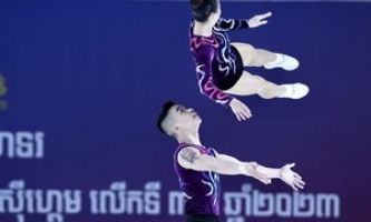 Aerobic Việt Nam giành cả 5 Huy chương Vàng SEA Games 32