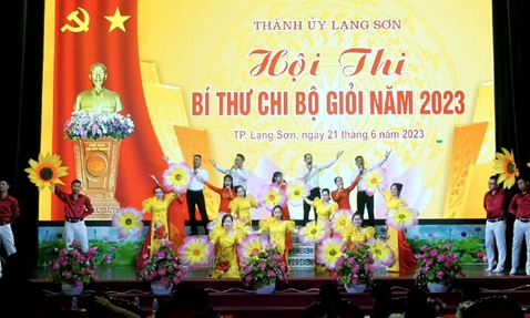 Thành phố Lạng Sơn: Tổng duyệt hội thi Bí thư Chi bộ giỏi