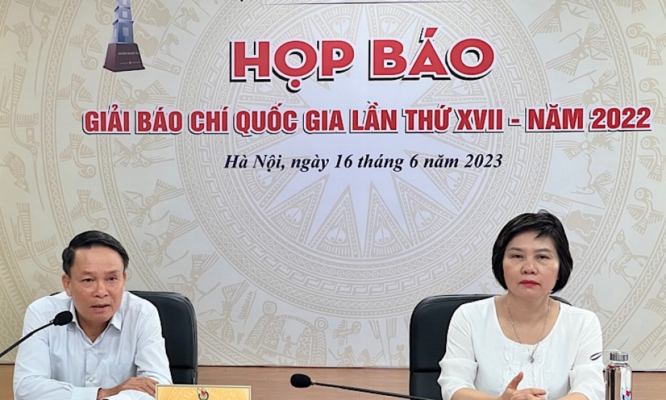 124 tác phẩm được trao giải báo chí quốc gia lần thứ XVII, năm 2022