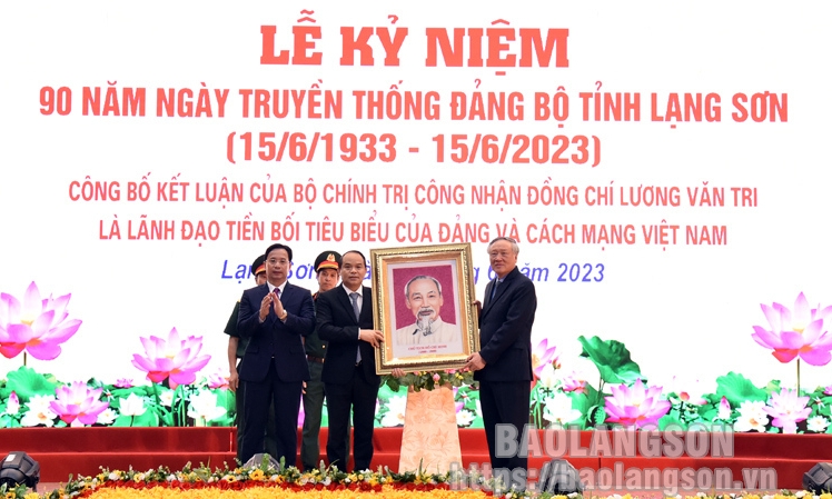 Tỉnh ủy Lạng Sơn tổ chức Lễ kỷ niệm 90 năm Ngày truyền thống Đảng bộ tỉnh