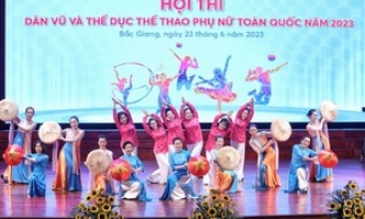 Bế mạc Hội thi dân vũ và thể dục thể thao phụ nữ toàn quốc 2023