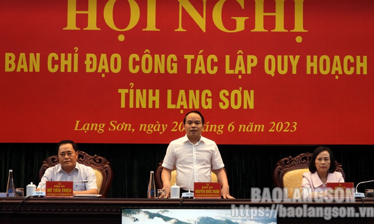 Hội nghị Ban Chỉ đạo công tác lập quy hoạch tỉnh Lạng Sơn thời kỳ 2021-2030 tầm nhìn đến 2050