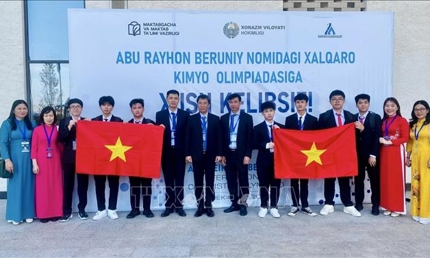 8/8 học sinh Việt Nam giành huy chương tại Kỳ thi Olympic Hóa học quốc tế Abu Reikhan Beruniy