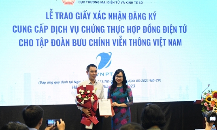 VNPT chính thức được cấp phép cung cấp dịch vụ chứng thực hợp đồng điện tử tại Việt Nam