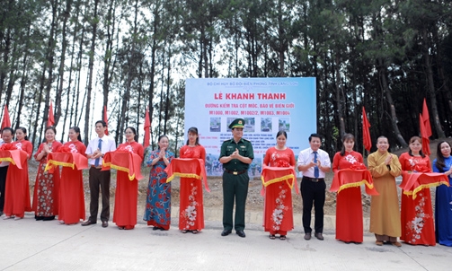 Khánh thành công trình đường kiểm tra 5 cột mốc, bảo vệ biên giới tại xã Tân Minh, huyện Tràng Định