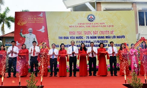 Khai mạc trưng bày chuyên đề “75 năm Ngày Chủ tịch Hồ Chí Minh ra Lời kêu gọi thi đua Ái Quốc”