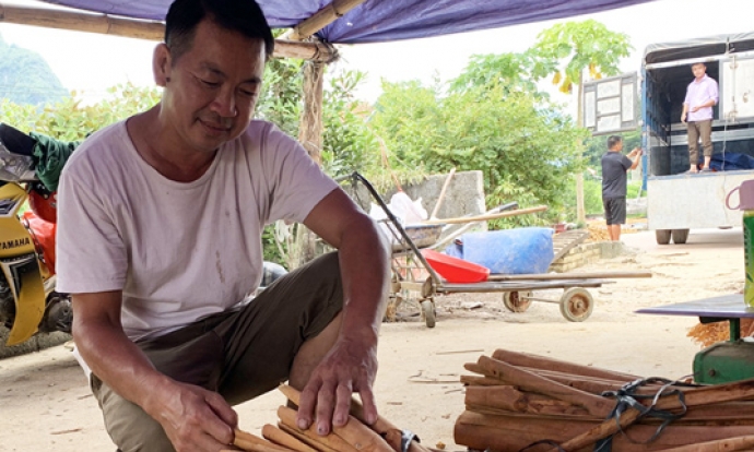 Ông Cương làm giàu từ kinh doanh nông sản