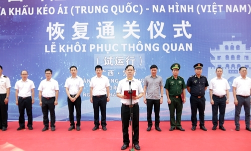 Khôi phục thông quan qua cặp cửa khẩu Na Hình - Kéo Ái