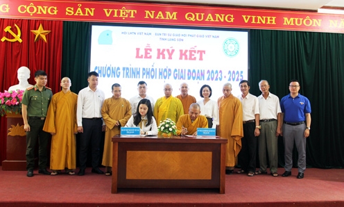 Hội Liên hiệp Thanh niên và Ban Trị sự Giáo hội Phật giáo Việt Nam tỉnh ký kết chương trình phối hợp