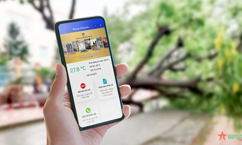 Kết nối cứu trợ, cập nhật tin trên ứng dụng phòng, chống thiên tai Việt Nam
