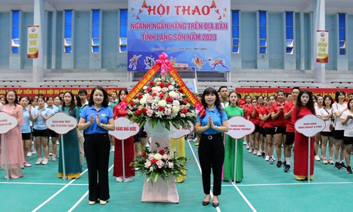 Hơn 400 vận động viên tham gia hội thao ngành ngân hàng