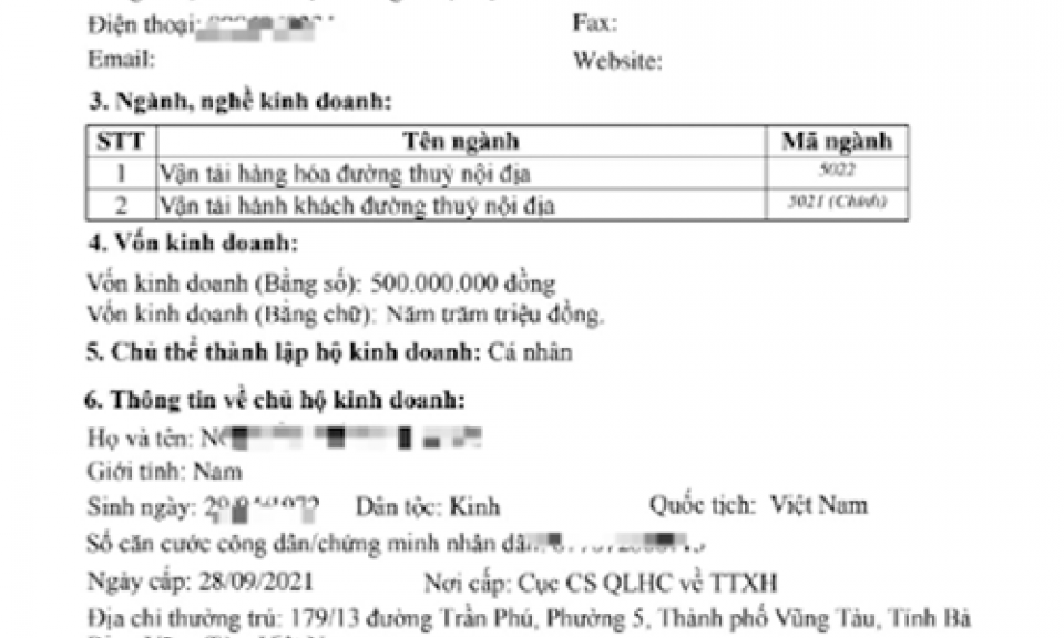 Hộ kinh doanh chỉ cần nộp 1 bộ hồ sơ để đăng ký kinh doanh và đăng ký thuế