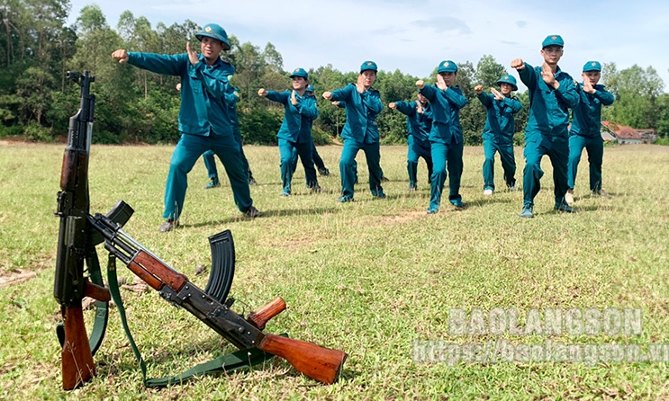 Ban Chỉ huy Quân sự huyện Hữu Lũng thiết thực học tập và làm theo gương Bác