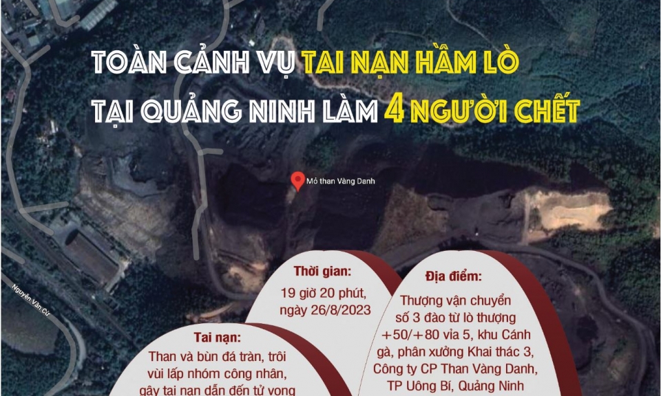 Toàn cảnh vụ tai nạn hầm lò tại Quảng Ninh làm 4 người chết