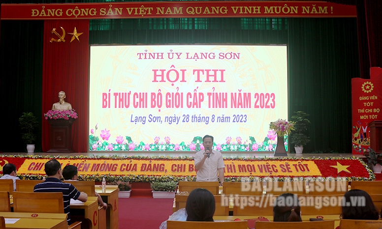 Tổng duyệt hội thi Bí thư chi bộ giỏi cấp tỉnh