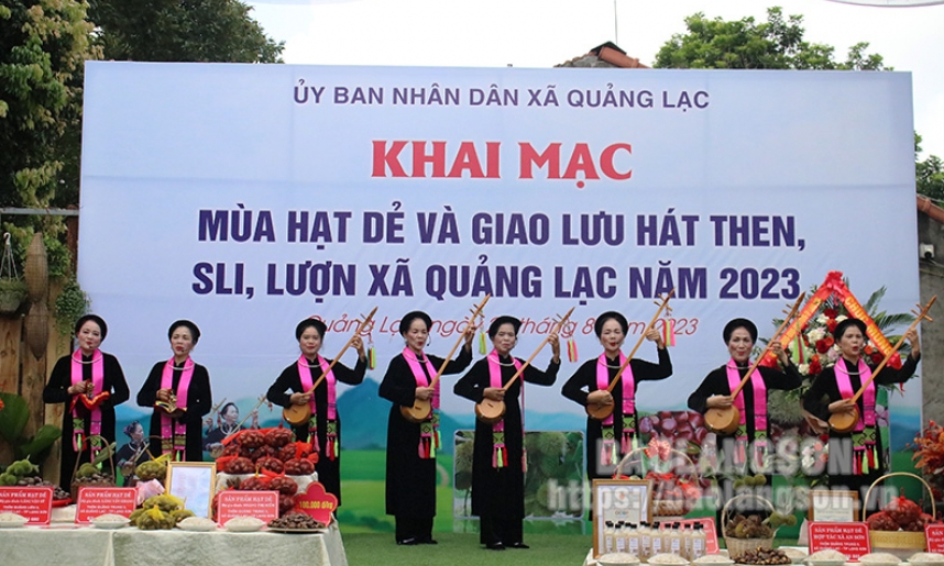 Khai mạc Mùa hạt dẻ và giao lưu hát Then, Sli, Lượn Xã Quảng Lạc năm 2023