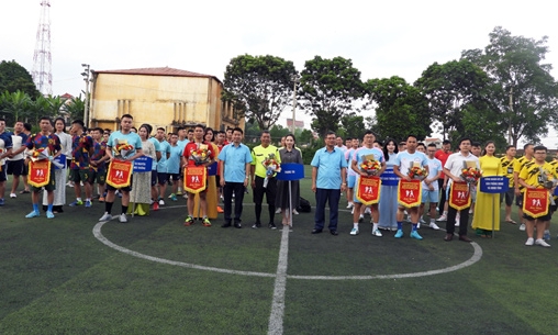 Khai mạc giải thi đấu bóng đá nam, bóng chuyền hơi Ngành Giao thông vận tải Lạng Sơn