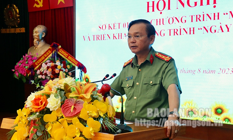 Công an tỉnh sơ kết 1 năm chương trình “Mẹ đỡ đầu” và triển khai chương trình “Ngày mai tươi sáng”