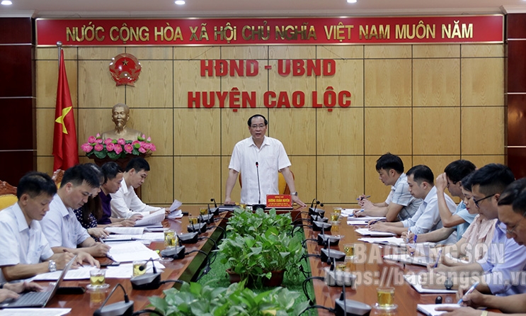 hiện một số công trình y tế tại huyện Cao Lộc: Phấn đấu hoàn thành các công trình trước ngày 31/12/2023