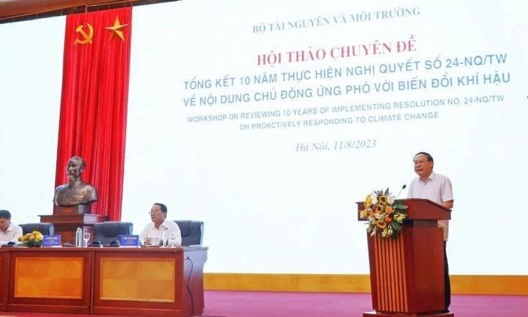 Tiếp tục huy động nguồn lực tài chính cho ứng phó với biến đổi khí hậu