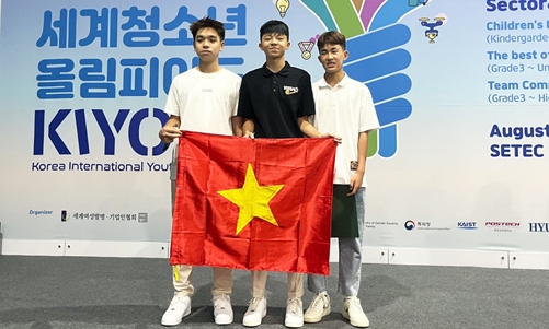 Nhóm học sinh Lạng Sơn đoạt huy chương đồng tại kỳ thi Olympic Khoa học Quốc tế Hàn Quốc (KIYO-4i) 2023