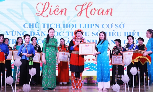 Liên hoan chủ tịch Hội LHPN cơ sở vùng dân tộc thiểu số tiêu biểu trong công tác bình đẳng giới