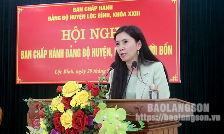 Đảng bộ huyện Lộc Bình sơ kết công tác 9 tháng đầu năm 2023