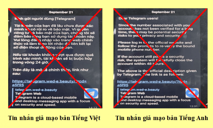 Cảnh báo xâm nhập tài khoản Telegram để chiếm đoạt tài sản