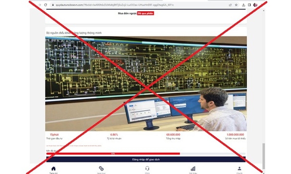 Tiếp tục xuất hiện trang web giả mạo thương hiệu EVN