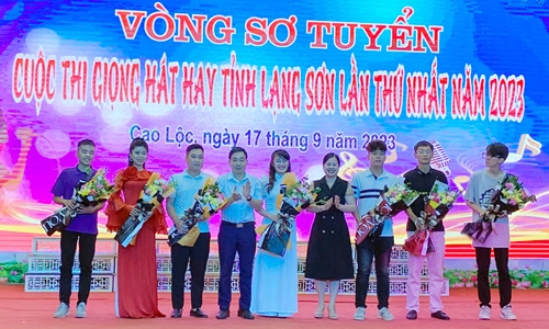 Gần 70 thí sinh tại 10 huyện tham dự vòng sơ tuyển cuộc thi Giọng hát hay tỉnh Lạng Sơn lần thứ nhất