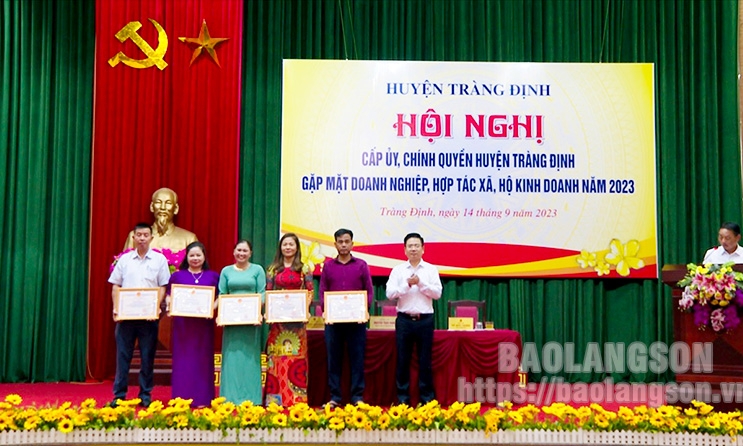 Tràng Định: Gặp mặt doanh nghiệp, hợp tác xã, hộ kinh doanh năm 2023