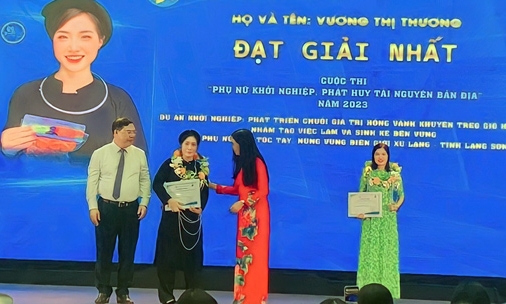 Sơn đạt 1 giải nhất và 1 giải khuyến khích Cuộc thi “Phụ nữ khởi nghiệp, phát huy tài nguyên bản địa” vòng