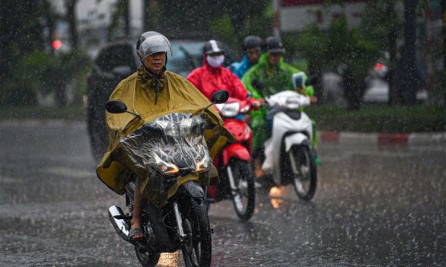 Mưa dông trên cả nước, có nơi mưa rất to hơn 110mm