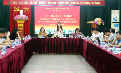 Hội thảo khoa học “Đánh giá sự hài lòng của người dân với việc thực hiện cải cách hành chính tại địa