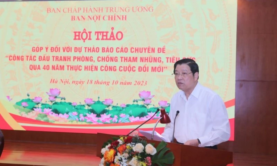 Nghiên cứu, hoàn thiện lý luận về công tác phòng, chống tham nhũng, tiêu cực của Đảng