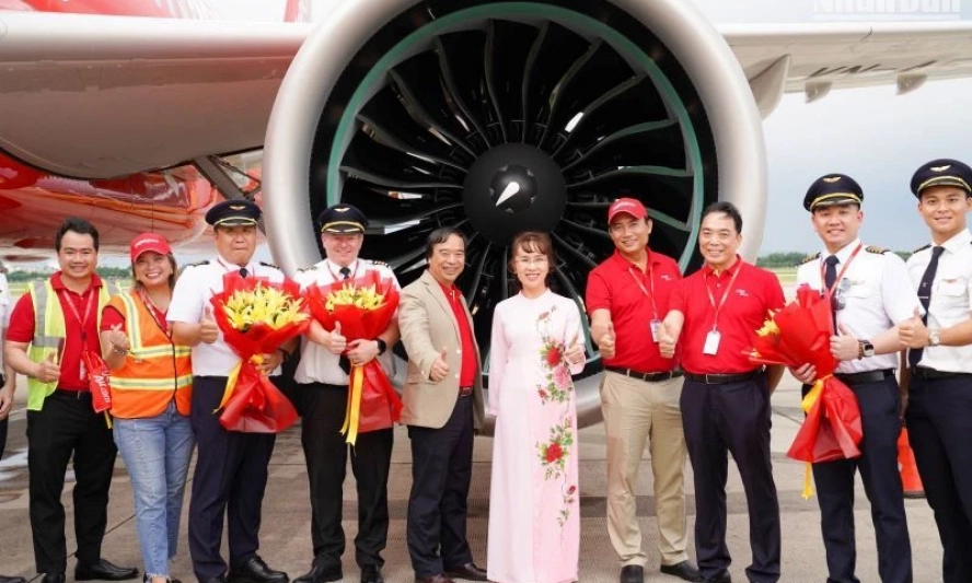 Hãng hàng không Vietjet đón tàu bay thứ 101