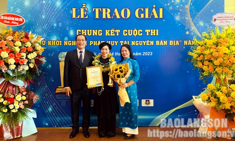 Lạng Sơn có 1 dự án đạt giải nhất vòng chung kết toàn quốc Cuộc thi “Phụ nữ phát huy tài nguyên bản địa