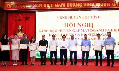 Lộc Bình gặp mặt, đối thoại với doanh nghiệp, doanh nhân, kỷ niệm ngày doanh nhân Việt Nam