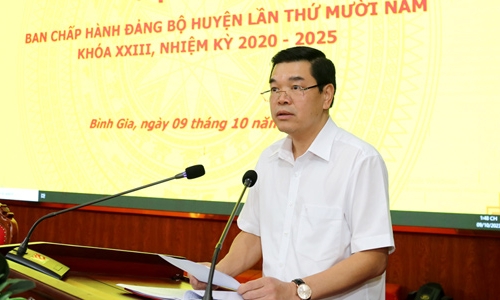 Đảng bộ huyện Bình Gia triển khai nhiệm vụ 3 tháng cuối năm 2023