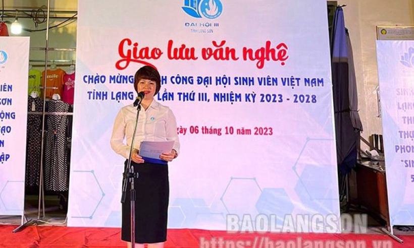 nghệ đặc sắc chào mừng thành công Đại hội Hội Sinh viên Việt Nam tỉnh Lạng Sơn lần thứ III, nhiệm kỳ 2023