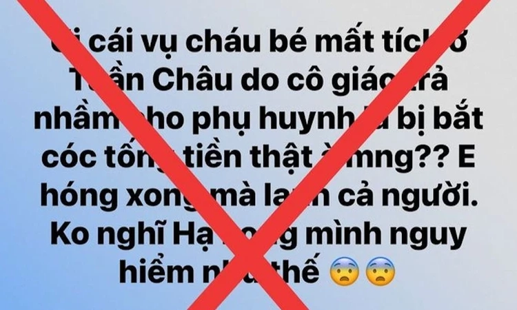 Xác minh người tung tin giả về bắt cóc trẻ em tại thành phố Hạ Long