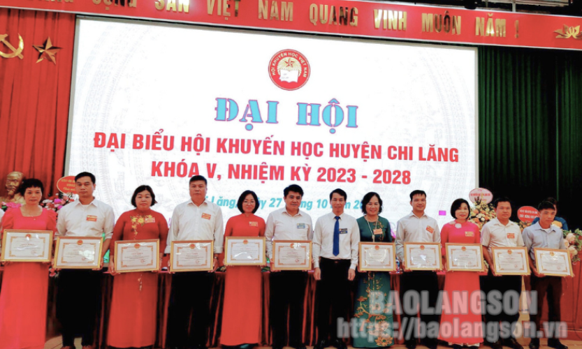 Hội Khuyến học huyện Chi Lăng tổ chức đại hội nhiệm kỳ 2023 – 2028